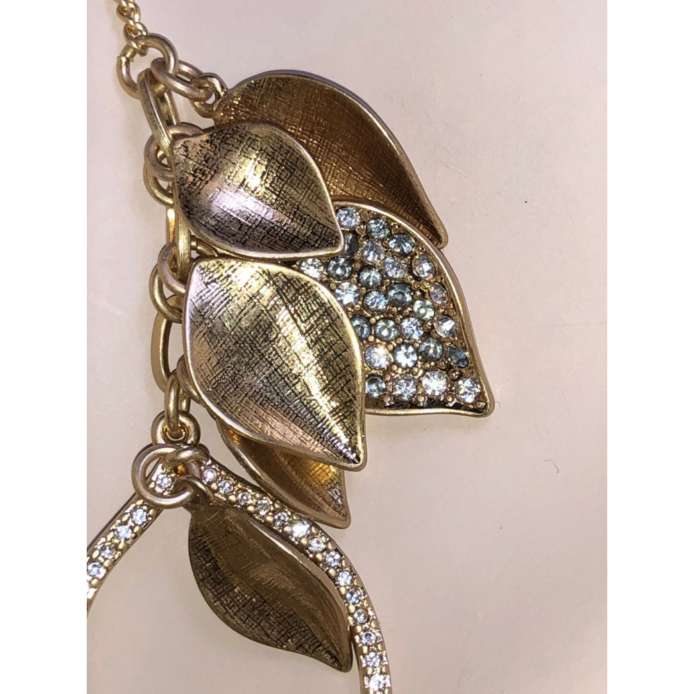 CHLOE & ISABEL Gilded Leaf Elegance Statement Necklace - N003 - Picture 4 of 5